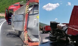 Havarija na putu u BiH! Prevrnula se cisterna sa solnom kiselinom, alarmirana policija