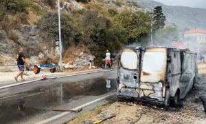 Požar kod Dubrovnika: Izgorjelo više plovila, kombi i automobil VIDEO