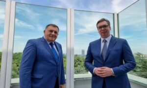 Zanimljiv detalj! Dodik i Vučić na sastanku u skoro identičnim odjevnim kombinacijama