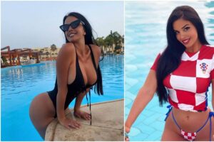 Ivana “usijala” instagram: Zgodna hrvatska navijačica “zapalila” Budvu FOTO