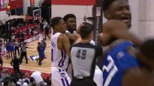Neviđene scene u NBA: Opšti metež – košarkaši se potukli zbog zakucavanje VIDEO
