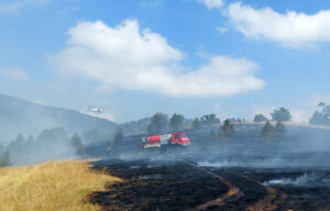 Jurišna akcija vatrogasaca: Požar na Mokroj Gori stavljen pod kontrolu