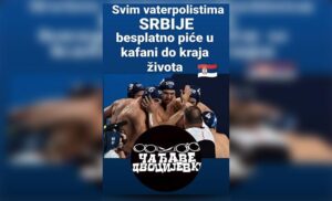 Obradovali srpski narod: Banjalučki kafić nudi vaterpolistima Srbije doživotno besplatno piće