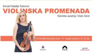 Koncert violinistkinje Natalije Todorović u Art dvorištu