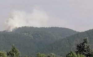 Veliki požar na zlatiborskom brdu: Vatrogascima posao otežava jak vjetar VIDEO