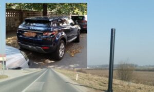 “Naljutio” ga radar u Banjaluci: Udarao u stub “rendž roverom”, pa završio u policiji VIDEO