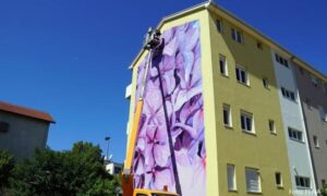 Galerija na otvorenom: Umjetnici iz cijeloga svijeta oslikavaju mostarske fasade