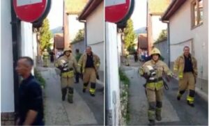 Sve je dobro prošlo! Izbio požar u Sarajevu, ali su u ulici već bili vatrogasci VIDEO