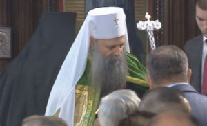 Patrijarh Porfirije stigao u Banjaluku: Priređen svečani doček pred Hramom Svete Trojice