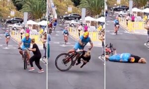 Stravičan sudar sa biciklistom: Zbog mobilnog telefona nepažljivoj ženi se bore za život VIDEO