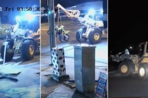 Ukrao utovarivač, njime motocikle iz salona te bježao policiji kao na filmu VIDEO