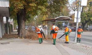 Jesenje sređivanje Banjaluke: U toku sakupljanje lišća sa javnih gradskih površina FOTO
