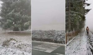 Zima još nije stigla, ali bijeli pokrivač jeste: Pao snijeg na Manjači nadomak Banjaluke