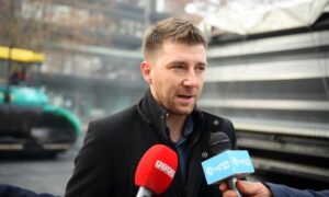 Kovačević posjetio radove: Uređenje ulice u centru Prijedora nije u predizborne svrhe