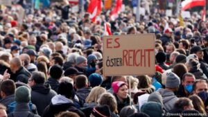 Blokiran centar Beča: Protesti protiv kovid mjera