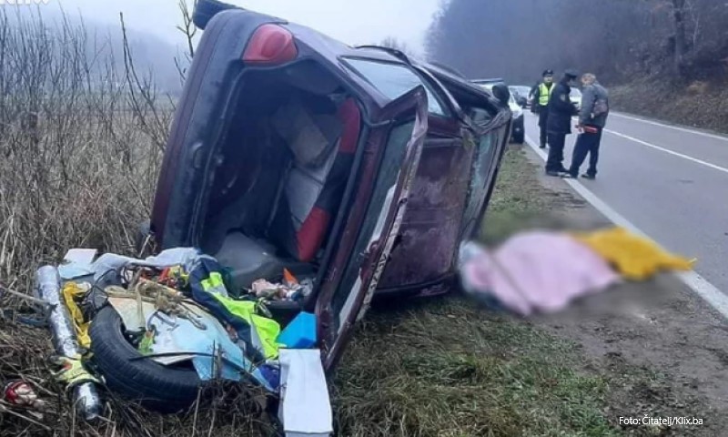 Žena stradala nakon što je autom sletjela s puta