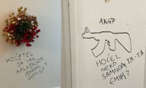 Vandalizam uoči praznika: Prijeteće poruke na vratima stana katoličke porodice