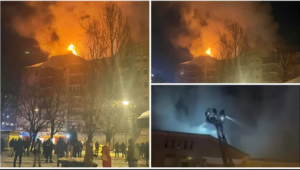 Vatrogasci se bore sa vatrenom stihijom: Gori zgrada u Novom Sadu – ljudi evakuisani