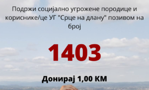 U nevolji svaka pomoć znači: “Srce na dlanu” Banjaluka pokrenulo humanitarni broj 1403