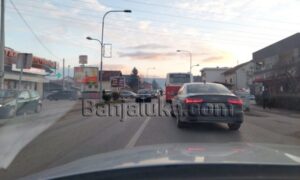 Lančani sudar u Banjaluci: Velika gužva u saobraćaju