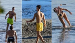 Proljećna temperatura u januaru: Dalmatinci iskoristili sunce i uživali na plažama FOTO