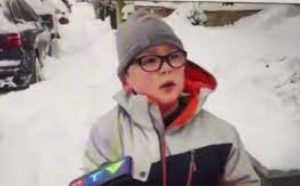 Dječak zbog izjave o čišćenju snijega miljenik interneta: Volio bih da sam u školi VIDEO