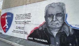 Oslikan mural Dušku Trifunoviću u Banjaluci: Autor stihova himne RK Borac