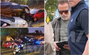 Šokantne fotografije sa lica mjesta: Arnold Švarceneger imao saobraćajnu nesreću