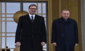 Uz najviše državne počasti: Vučić se sastao sa Erdoganom FOTO