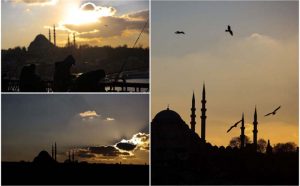 Ribari i galebovi upotpunili prizore: Pogledajte bajkoviti zalazak sunca u Istanbulu FOTO