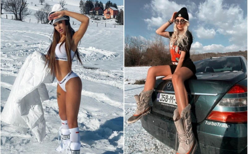 Ljepotice oblinama “tope” i snijeg: Poznate dame skoro gole poziraju na minusima FOTO