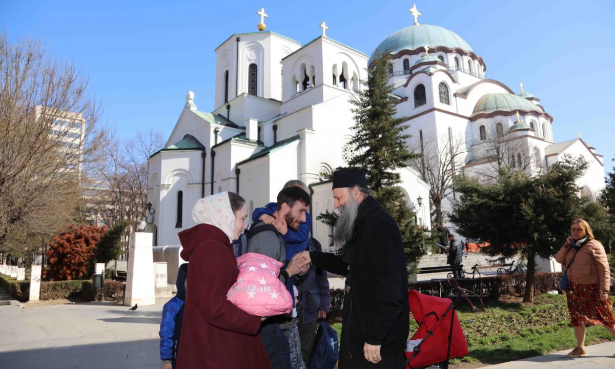 Patrijarh Porfirije razgovarao sa ukrajinskim izbjeglicama: Crkva će učiniti sve da pomogne
