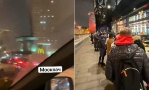 U Moskvi kolone auta i redovi ljudi: Ljudi pohrlili u McDonald's prije zatvaranja
