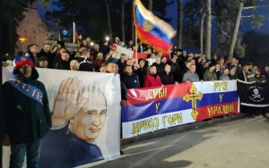 Novi skup Nikšićana u znak podrške Rusiji FOTO