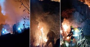 Veliki požar kod Omiša, na terenu brojne vatrogasne ekipe FOTO