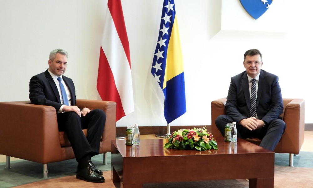 Tegeltija ugostio austrijskog kancelara: Dvije zemlje partneri u izazovima sa kojima će se susresti