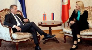 Cvijanovićeva sa ambasadorom Norveške: Institucije Srpske opredijeljene za očuvanje mira i stabilnosti