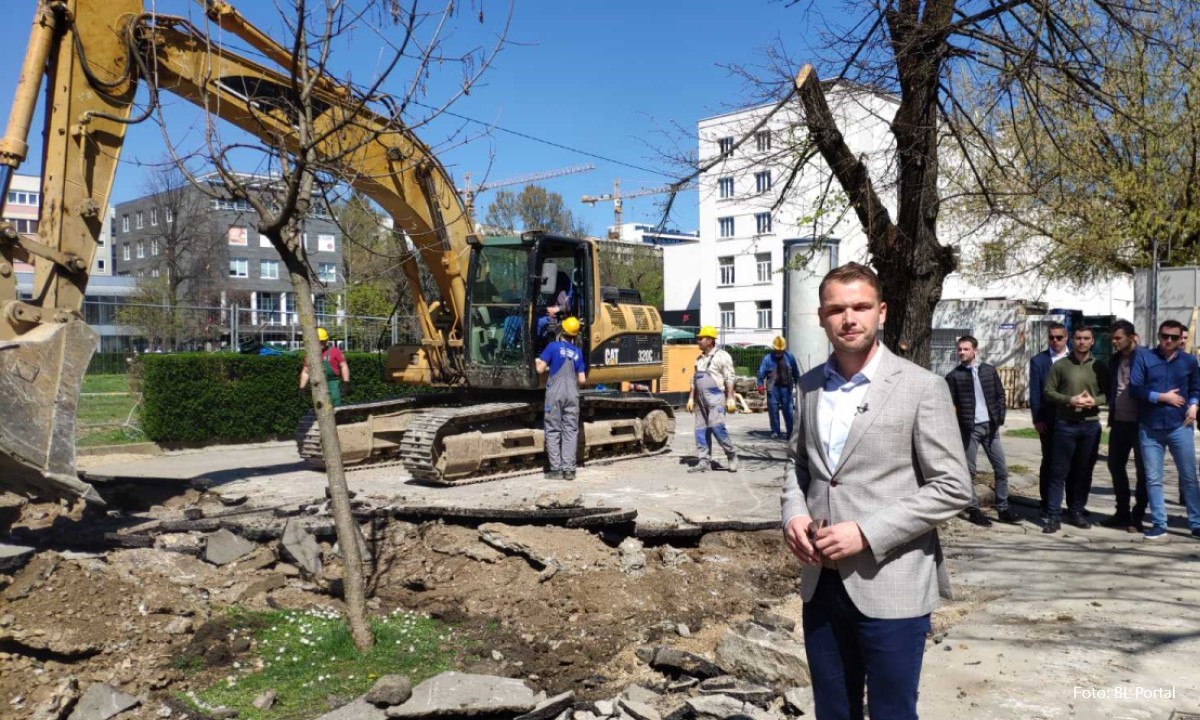 Stanivuković na gradilištu: Za katanac na kafićima 140 hiljada KM subvencija