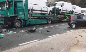 Strašan udes kod Jablanice: Direktan sudar kamiona i automobila