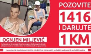 Budi drug, pozovi 1416: Pomozimo dječaku Ognjenu Miljeviću