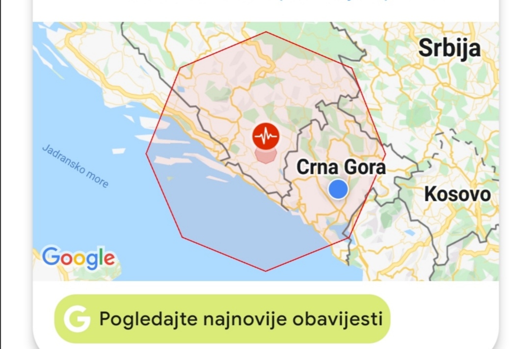Mnogi ostali u čudu: Na telefone stiglo upozorenje na zemljotres