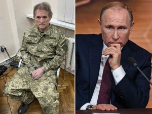 Objavio njegovu fotografiju u lisicama: Zelenski zarobio Putinovog kuma FOTO