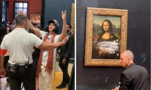 Šokantno! Mladi aktivista bacio kolač na remek-djelo Mona Lizu VIDEO