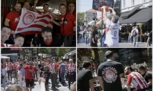Grci okupirali Beograd: Sve je crveno-bijelo u centru VIDEO
