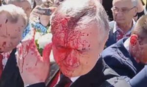 Incident na ceremoniji polaganja vijenaca: Ruski ambasador poliven crvenom bojom VIDEO