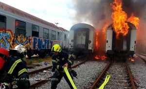Zapalili se vagoni na Glavnoj željezničkoj stanici u Zagrebu