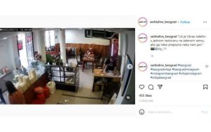Iskoristio nepažnju radnice: Lopov u sekundi ukrao telefon u restoranu VIDEO