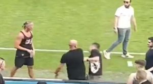Haos nakon meča: Vođe Ultrasa tukle navijače koji su ušli na teren VIDEO