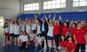 Neobičan fudbal u Banjaluci: Milica Pavlović i Vlado Đajić u borbi za djecu sa Daunovim sindromom FOTO