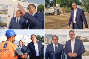 Vučić i Verhelji obišli gradilište klinike “Tiršova dva”: Nema ničeg važnijeg od zdravlja djece